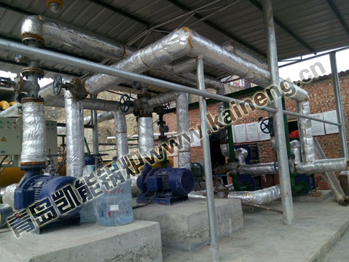 凱能發(fā)電機(jī)組余熱鍋爐現(xiàn)場(chǎng)