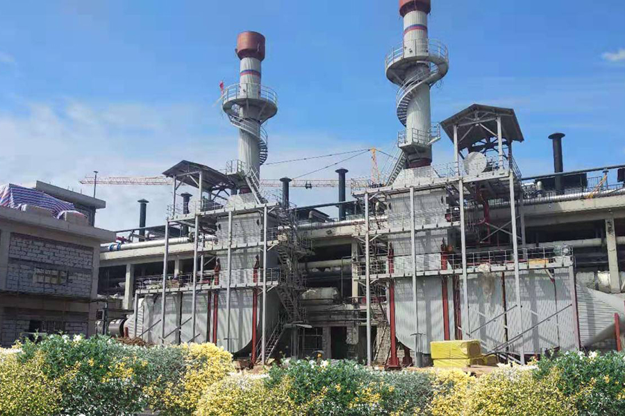 瓦斯發(fā)電機(jī)組煙氣SCR脫硝余熱利用系統(tǒng)現(xiàn)場(chǎng)