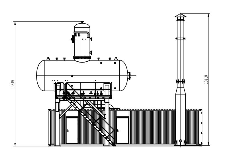 重油發(fā)電機組余熱鍋爐集裝箱 重油發(fā)電機組余熱鍋爐集裝箱