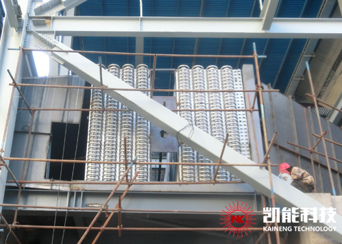 低溫省煤器模塊安裝現(xiàn)場(chǎng)